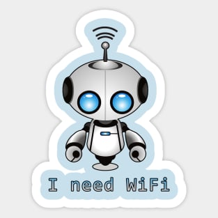 Cute Robot Sticker